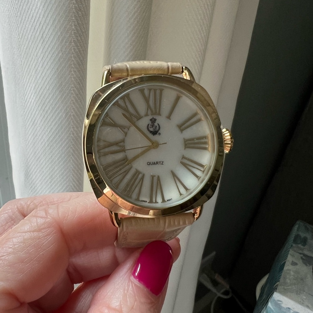 Premier Designs leather band watch